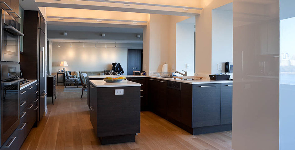 Contemporary kitchen, bathrooms and built-ins