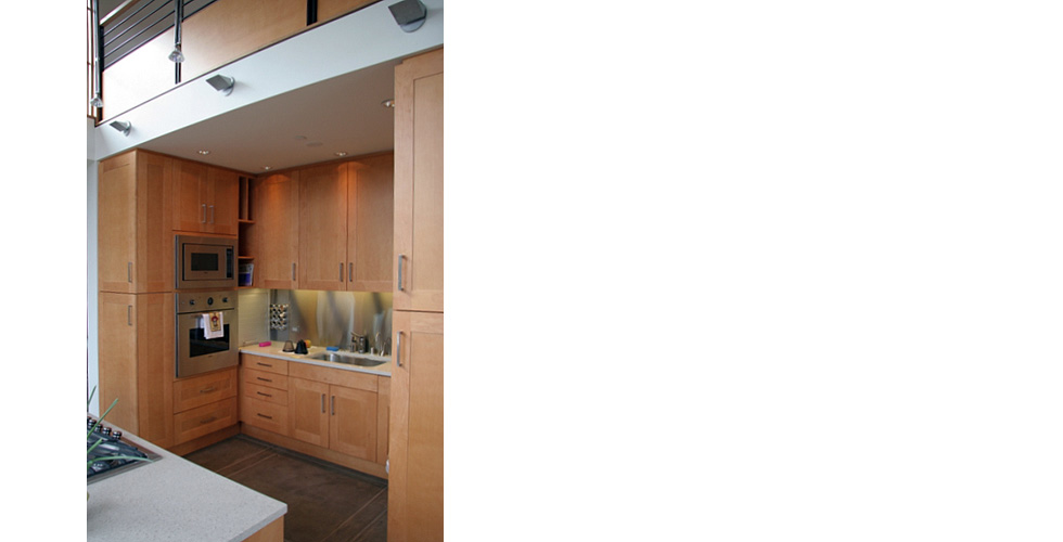 Contemporary kitchen, bathrooms and built-ins