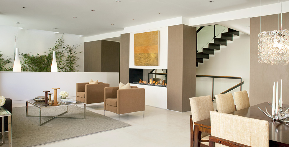 Contemporary wall paneling.