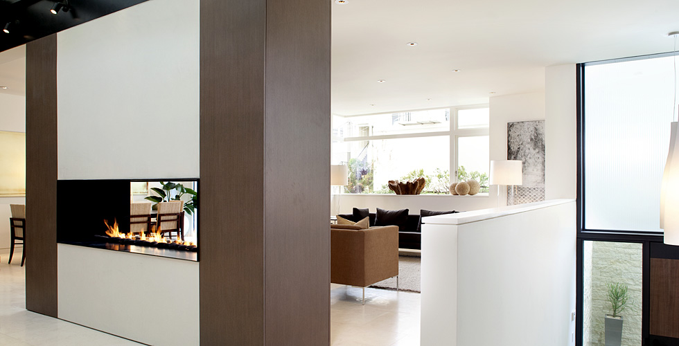 Contemporary wall paneling.