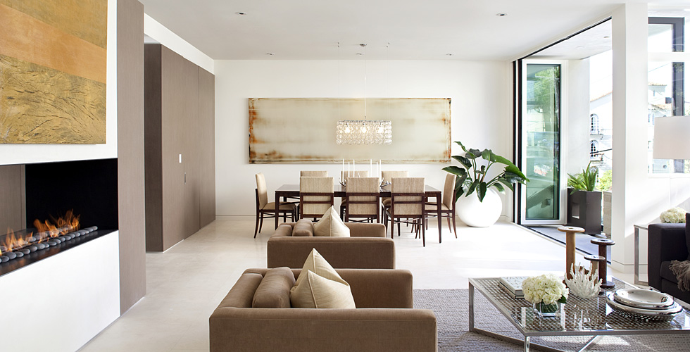 Contemporary wall paneling.
